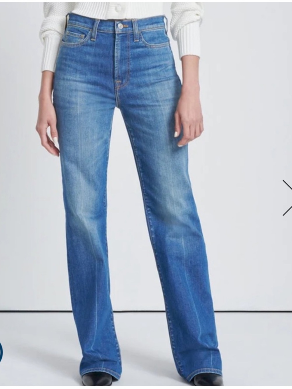 7 For All Mankind Jeans Easy Boot Garden Party 32 Organic Cotton Stretch - Picture 14 of 14
